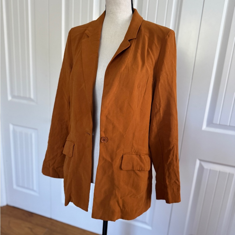 BCBGeneration XS Lightweight Blazer Jacket Camel … - image 11